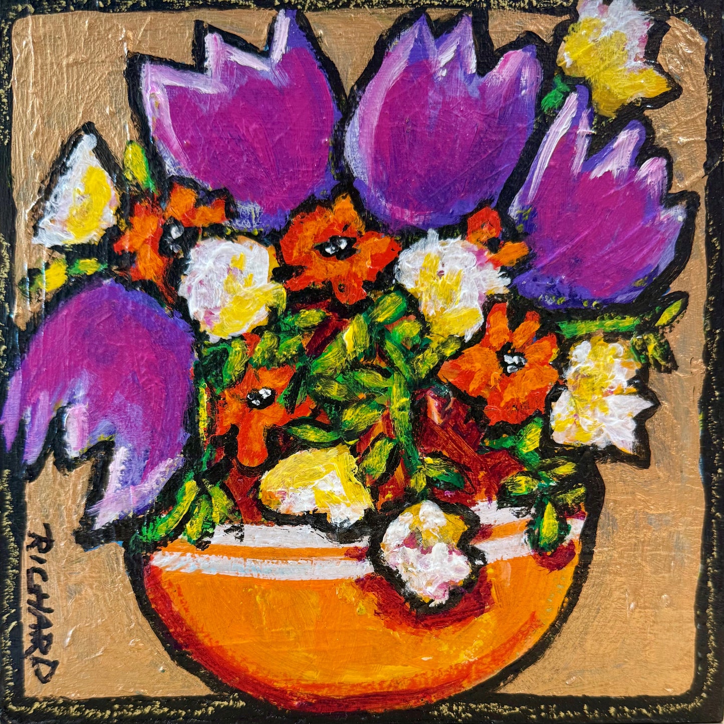 #03: Orange Vase by Ilene Richard
