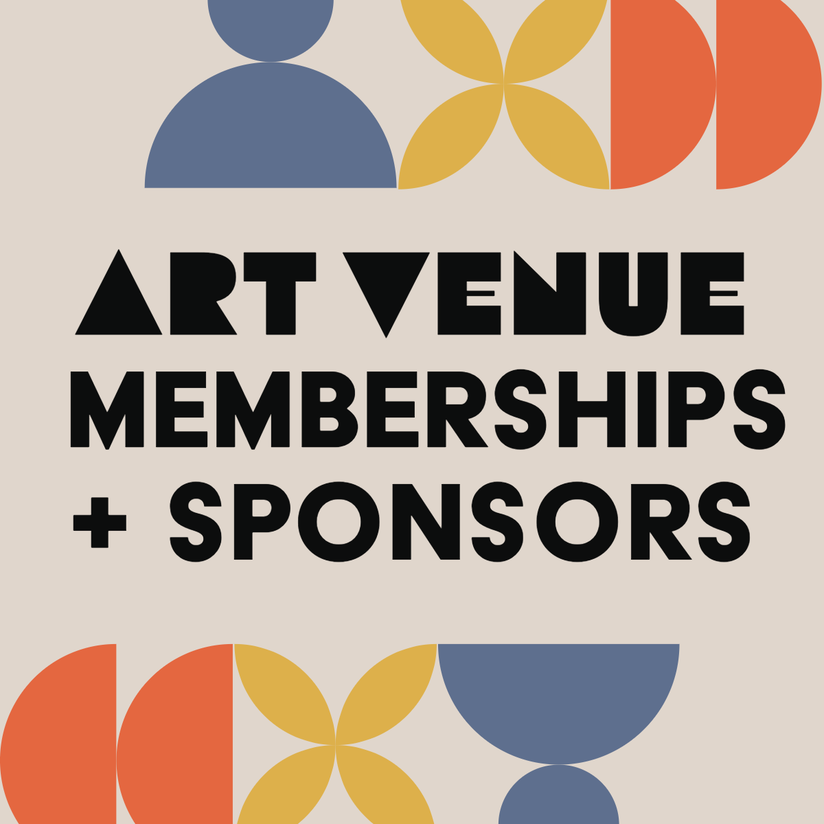 Venue Memberships and Sponsorships 2025